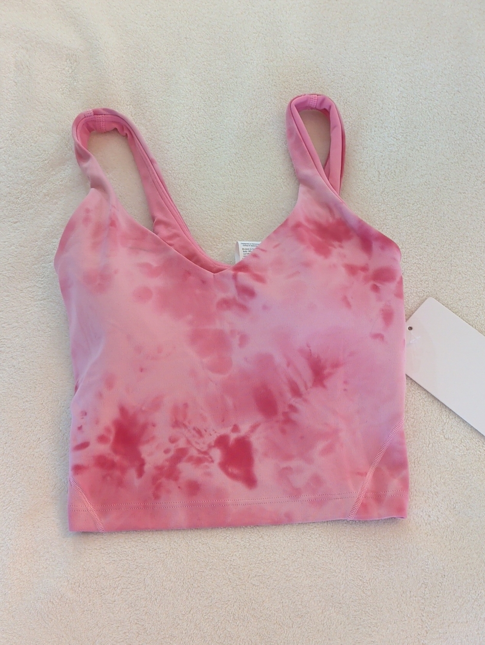 Lululemon Align Pink Tie-Dye  Tank